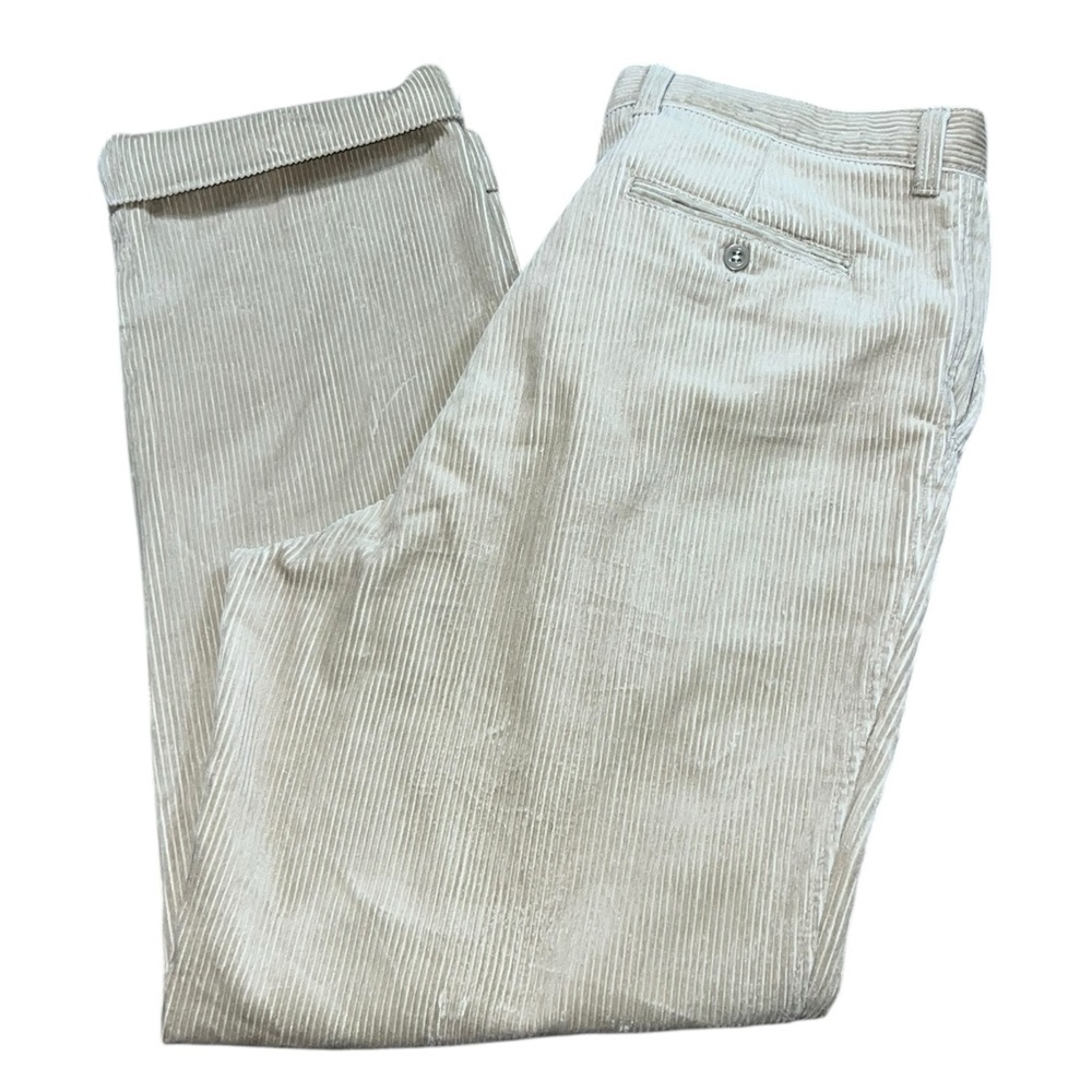 VTG Y2K GAP Easy Fit Corduroy Pleated Pants 35x30 Cuffed Baggy Skate